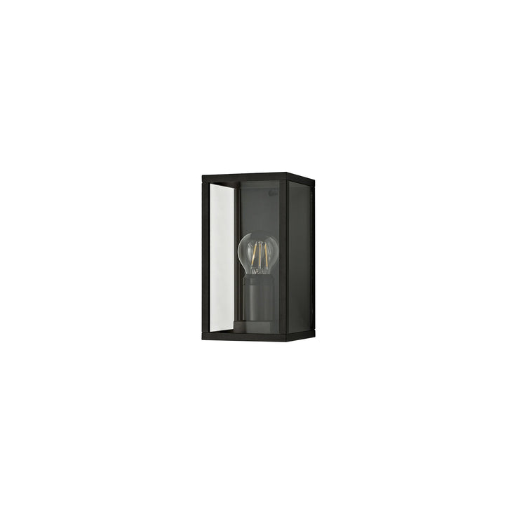 Nelson Lighting NL71159 Mateo Outdoor Flush Wall Lamp 1 Light Graphite Black