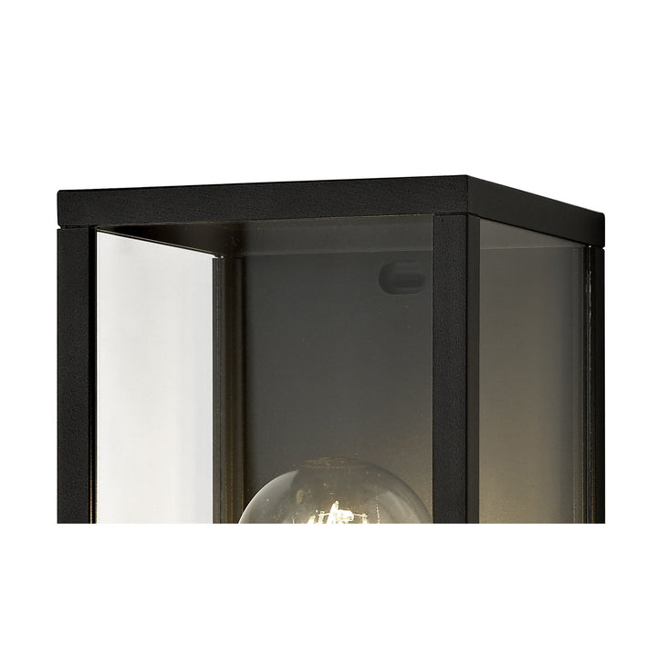 Nelson Lighting NL71159 Mateo Outdoor Flush Wall Lamp 1 Light Graphite Black