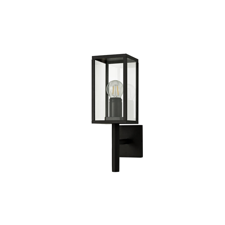 Nelson Lighting NL71169 Mateo Outdoor Upward Wall Lamp 1 Light Graphite Black