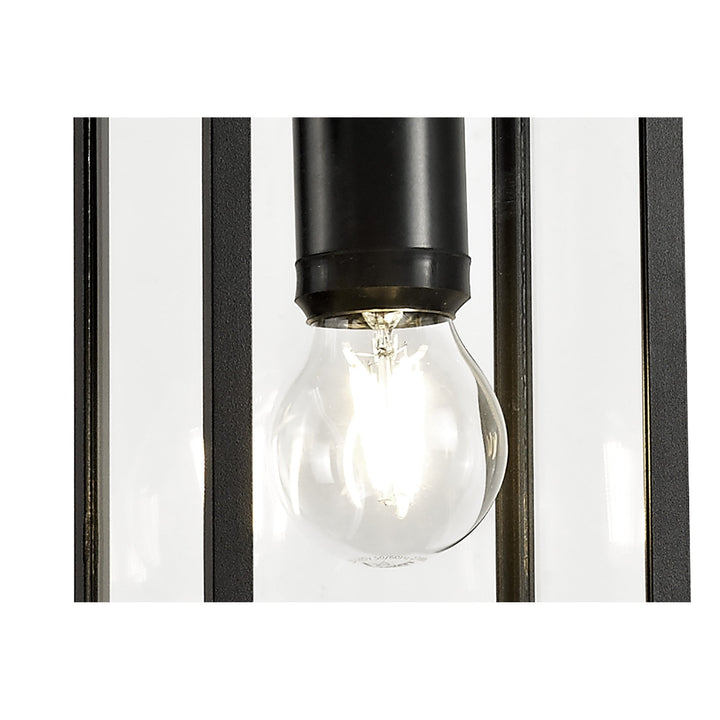 Nelson Lighting NL71189 Mateo Outdoor Pendant 1 Light Graphite Black