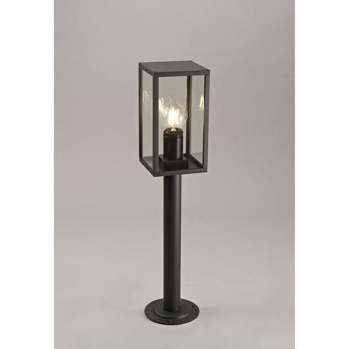 Nelson Lighting NL71199 Mateo Outdoor Short Post 1 Light Graphite Black