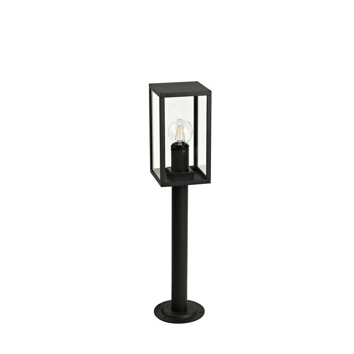 Nelson Lighting NL71199 Mateo Outdoor Short Post 1 Light Graphite Black