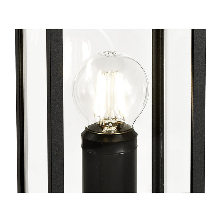 Nelson Lighting NL71199 Mateo Outdoor Short Post 1 Light Graphite Black