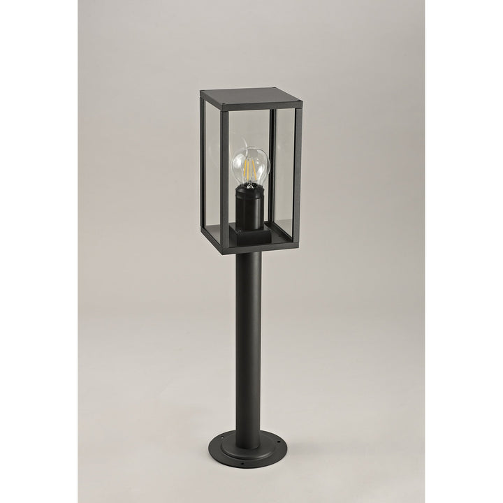 Nelson Lighting NL71199 Mateo Outdoor Short Post 1 Light Graphite Black