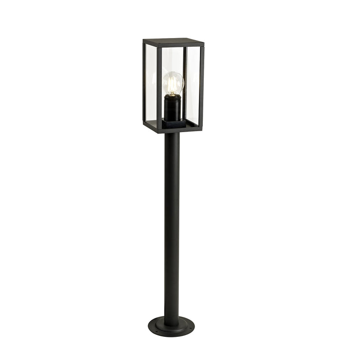 Nelson Lighting NL71209 Mateo Outdoor Tall Post 1 Light Graphite Black
