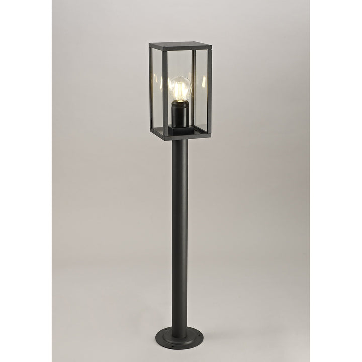 Nelson Lighting NL71209 Mateo Outdoor Tall Post 1 Light Graphite Black