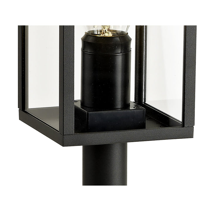 Nelson Lighting NL71209 Mateo Outdoor Tall Post 1 Light Graphite Black