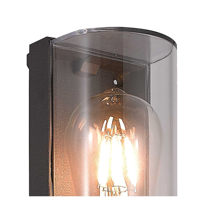 Nelson Lighting NL70649 Maximus Outdoor Wall Lamp Curved 1 Light Anthracite