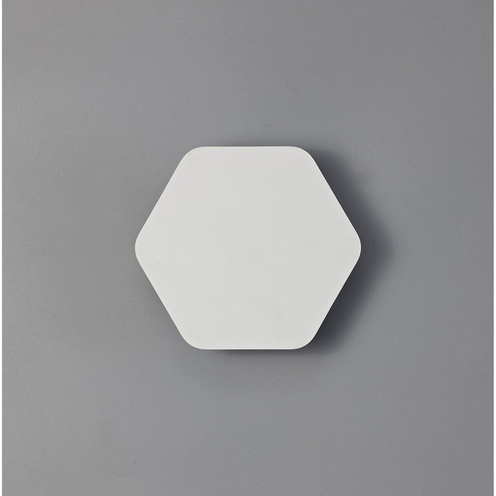 Nelson Lighting NLK03829 | Modena Wall Lamp | LED Hexagonal Base | Sand White