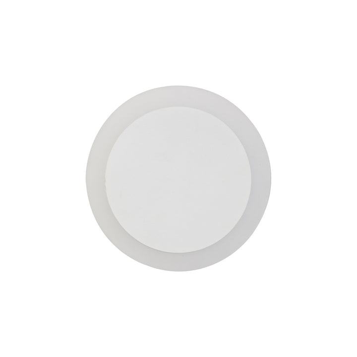 Nelson Lighting NLK03899 Modena Magnetic Base Wall Lamp LED 15/19cm Round Centre Sand White/ Frosted Diffuser