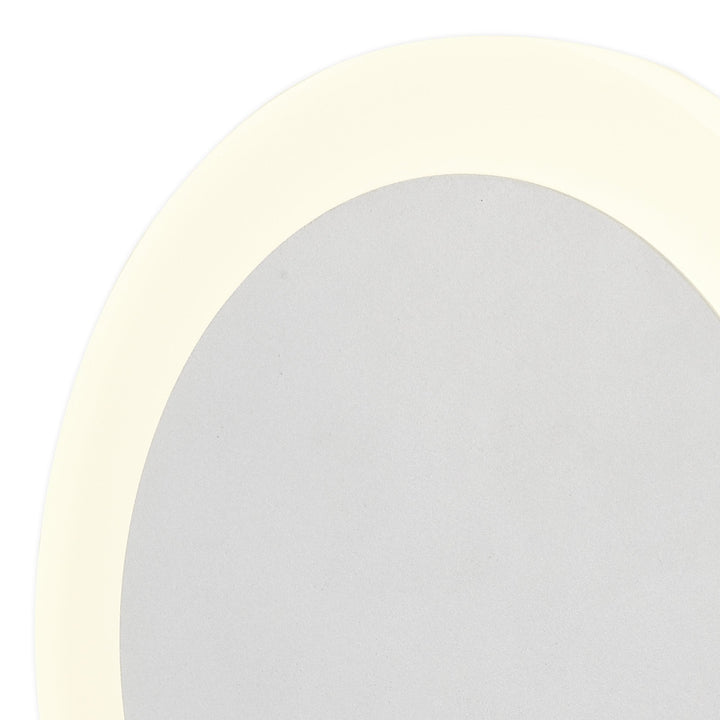 Nelson Lighting NLK03899 Modena Magnetic Base Wall Lamp LED 15/19cm Round Centre Sand White/ Frosted Diffuser