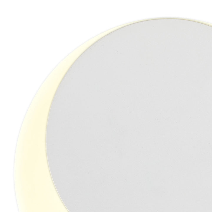 Nelson Lighting NLK03909 Modena Magnetic Base Wall Lamp LED 15/19cm Round Top Offset Sand White