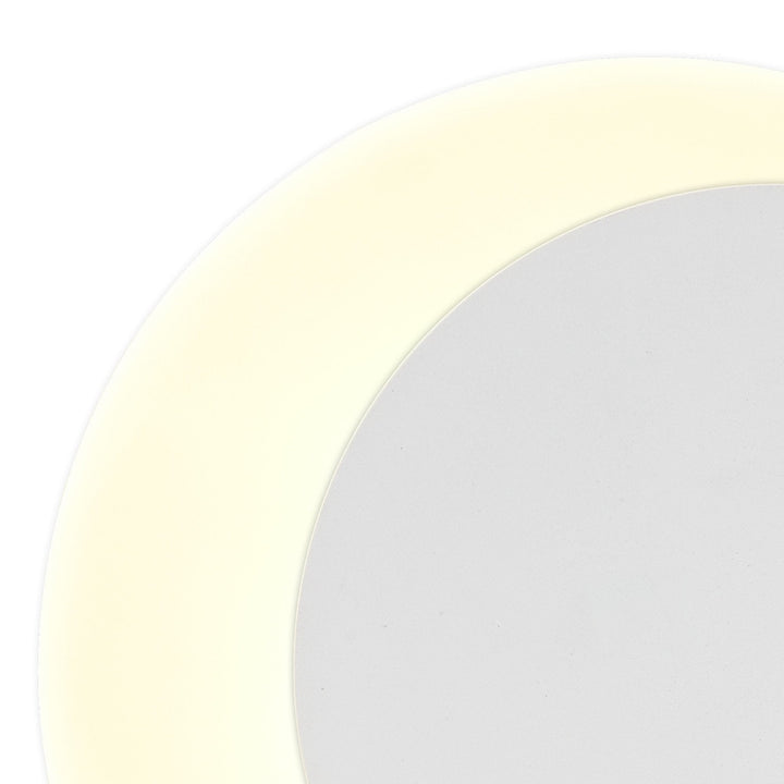Nelson Lighting NLK03919 Modena Magnetic Base Wall Lamp LED 15/19cm Round Right Offset Sand White