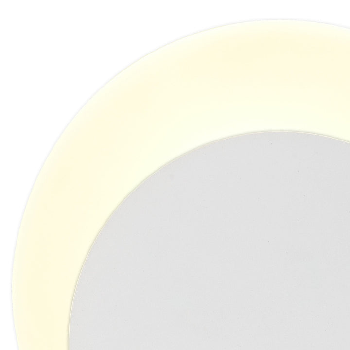 Nelson Lighting NLK03929 Modena Magnetic Base Wall Lamp LED 15/19cm Round Bottom Offset Sand White