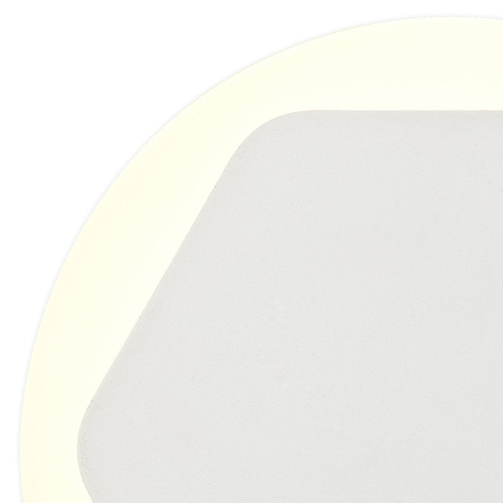 Nelson Lighting NLK03939 Modena Magnetic Base Wall Lamp LED 15/19cm Hexagonal Centre Sand White