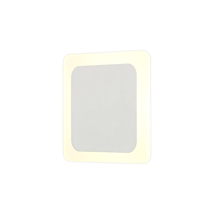 Nelson Lighting NLK03959 Modena Magnetic Base Wall Lamp LED 15/19cm Square Centre Sand White/ Frosted Diffuser