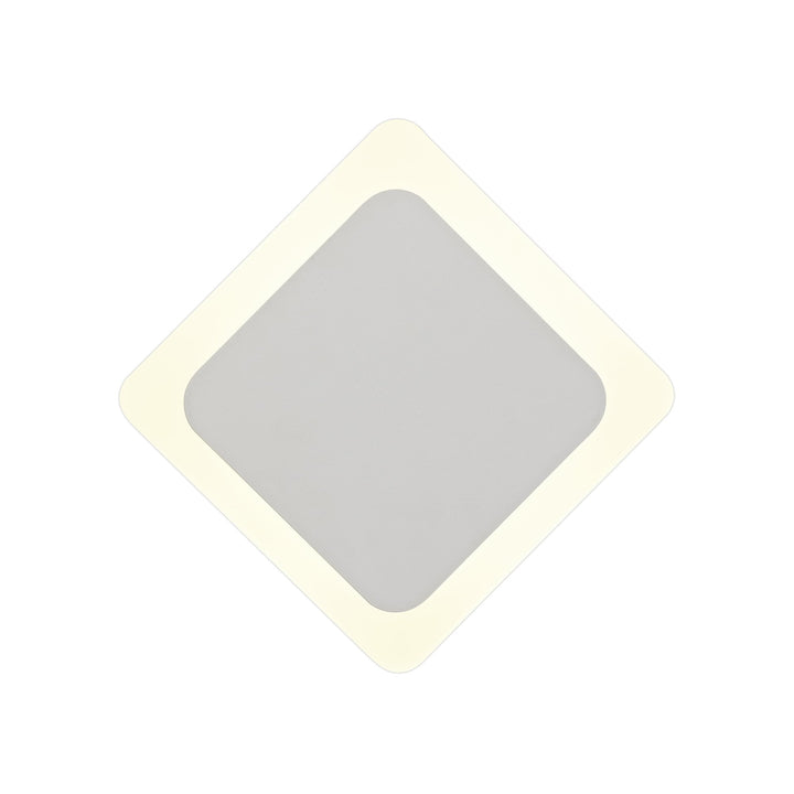 Nelson Lighting NLK03969 Modena Magnetic Base Wall Lamp LED 15/19cm Diamond Centre Sand White/ Frosted Diffuser