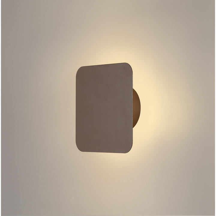 Nelson Lighting NLK04159 Modena Magnetic Base Wall Lamp LED 15cm Square Coffee