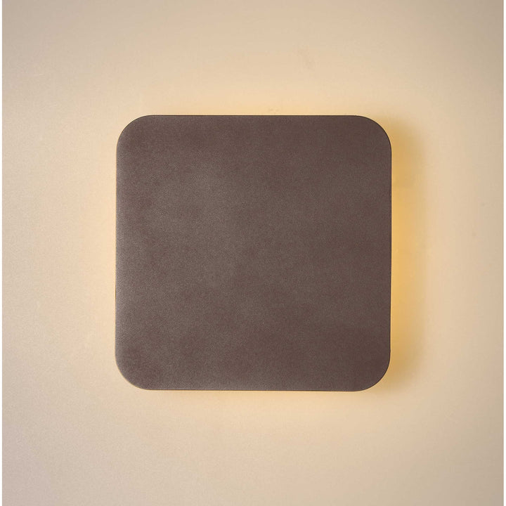 Nelson Lighting NLK04179 Modena Magnetic Base Wall Lamp LED 20cm Square Coffee