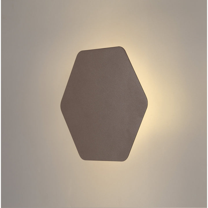 Nelson Lighting NLK04219 Modena Magnetic Base Wall Lamp LED 20cm Horizontal Hexagonal Coffee
