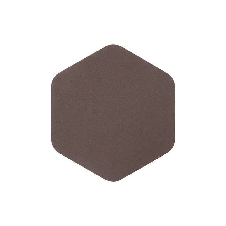 Nelson Lighting NLK04229 Modena Magnetic Base Wall Lamp LED 20cm Vertical Hexagonal Coffee