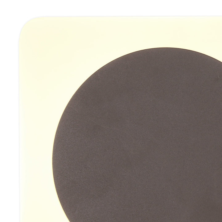 Nelson Lighting NLK04379 Modena Magnetic Base Wall Lamp LED 15cm Round 19cm Square Centre Coffee