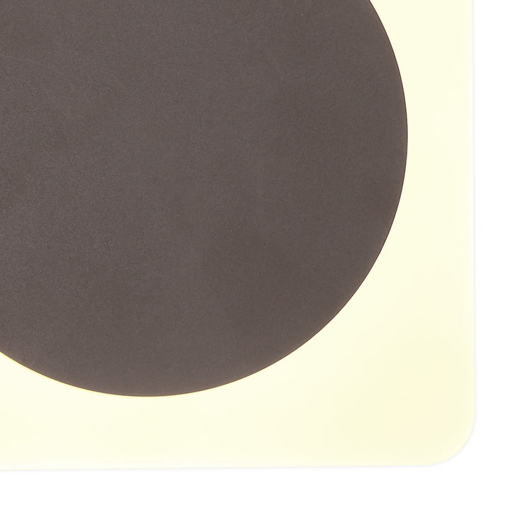 Nelson Lighting NLK04379 Modena Magnetic Base Wall Lamp LED 15cm Round 19cm Square Centre Coffee
