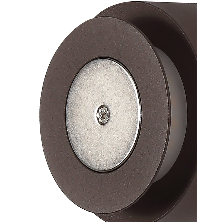 Nelson Lighting NLK04399 Modena Magnetic Base Wall Lamp LED 15cm Hexagonal 19cm Square Coffee/ Frosted Diffuser