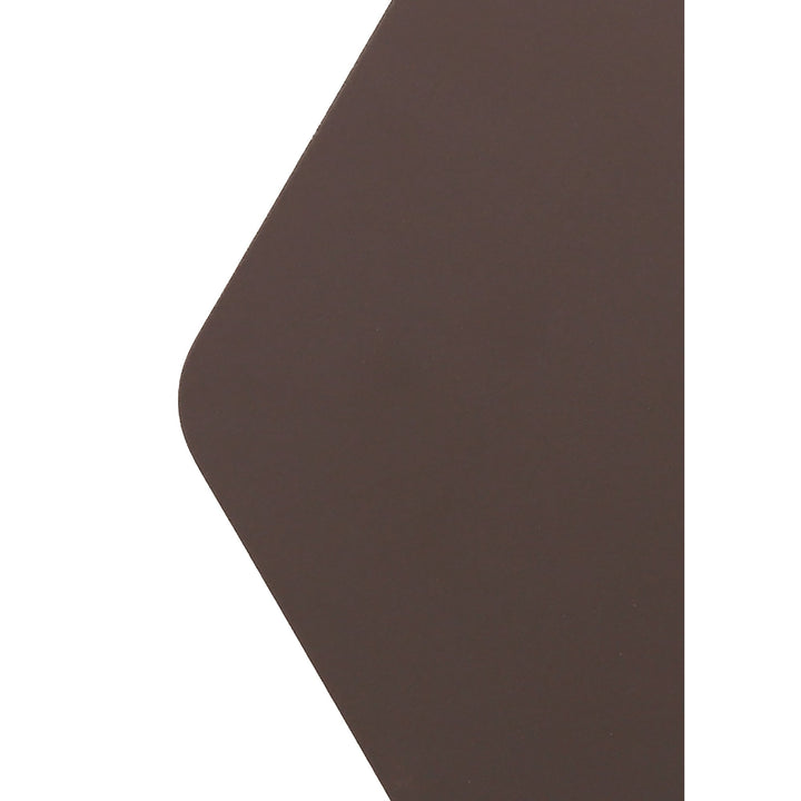 Nelson Lighting NLK04399 Modena Magnetic Base Wall Lamp LED 15cm Hexagonal 19cm Square Coffee/ Frosted Diffuser