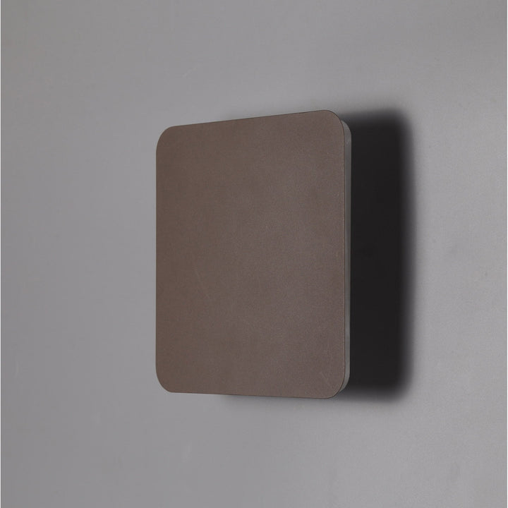 Nelson Lighting NLK04409 Modena Magnetic Base Wall Lamp LED 20/19cm Square Centre Coffee/ Frosted Diffuser