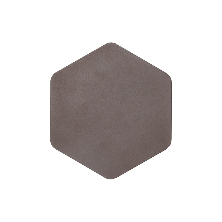 Nelson Lighting NLK04439 Modena Magnetic Base Wall Lamp LED 20/19cm Hexagonal Coffee/ Frosted Diffuser