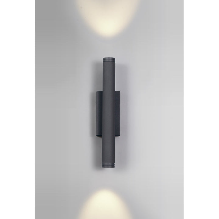 Nelson Lighting NL76059 Neve Outdoor Wall Lamp LED Dark Grey