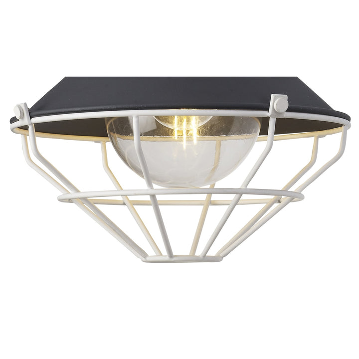 Nelson Lighting NL78449 Onaka Outdoor Pendant 1 Light Antracite/Matt White