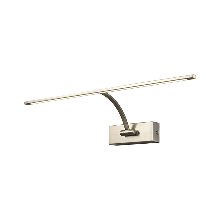 Nelson Lighting NL78339 Penton Large 1Arm Wall Lamp/Picture Light LED Satin Nickel