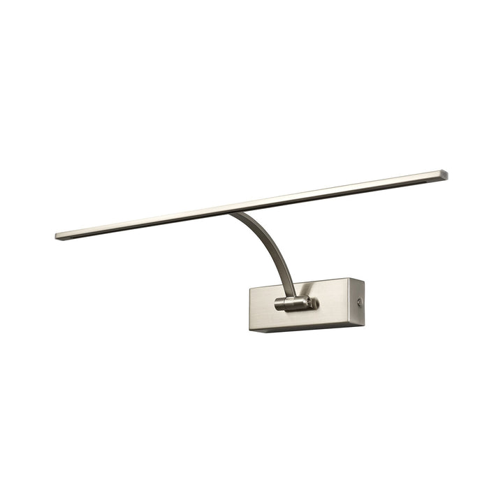 Nelson Lighting NL78339 Penton Large 1Arm Wall Lamp/Picture Light LED Satin Nickel