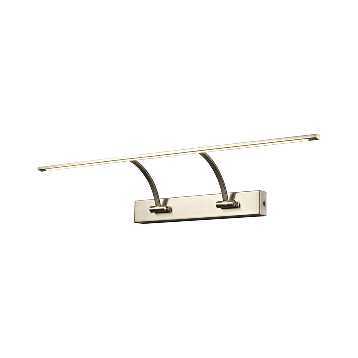 Nelson Lighting NL78349 Penton Small 2Arm Wall Lamp/Picture Light LED Satin Nickel