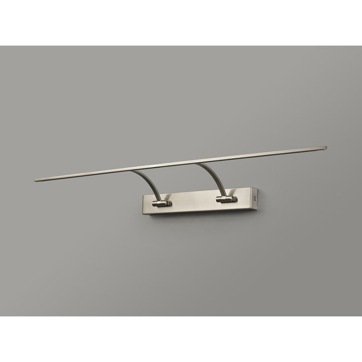 Nelson Lighting NL78359 Penton Large 2Arm Wall Lamp/Picture Light LED Satin Nickel