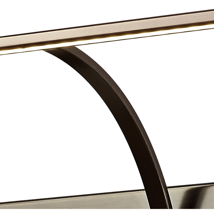 Nelson Lighting NL78389 Penton Small 2Arm Wall Lamp/Picture Light LED Bronze
