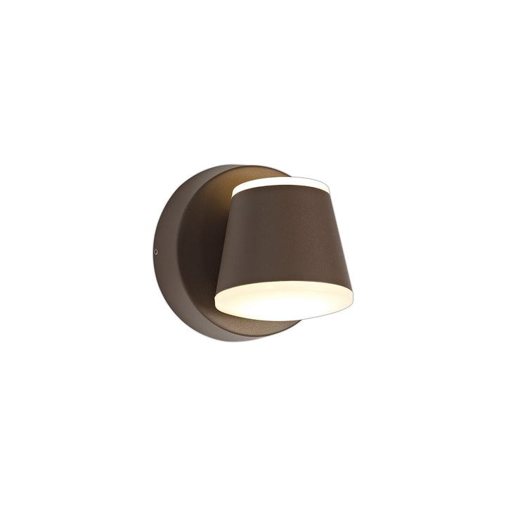 Nelson Lighting NL72279 Pico Outdoor Wall Lamp 2 Light LED Dark Brown