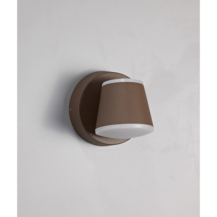 Nelson Lighting NL72279 Pico Outdoor Wall Lamp 2 Light LED Dark Brown