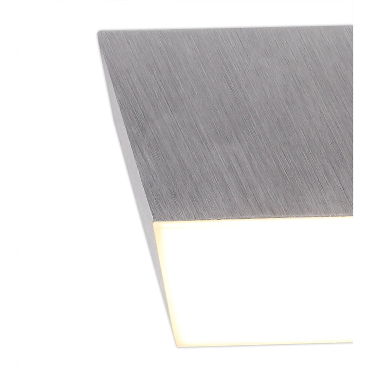 Nelson Lighting NL73839 Pluto Spot Light 9cm Square 1x 10W LED Satin Aluminium