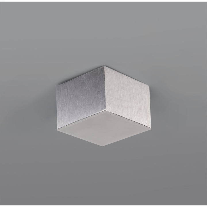 Nelson Lighting NL73839 Pluto Spot Light 9cm Square 1x 10W LED Satin Aluminium