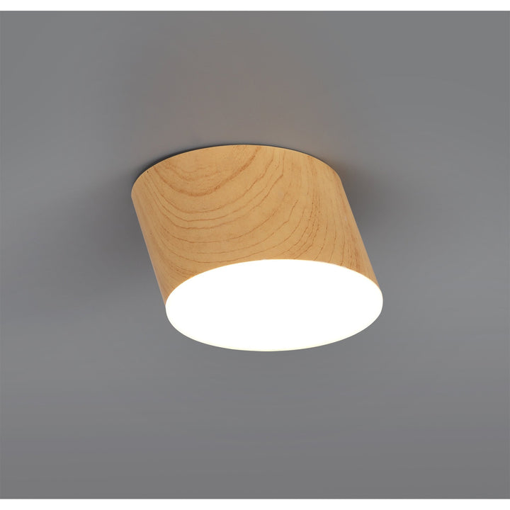 Nelson Lighting NL73879 Pluto Spot Light 10.5cm Round 1x 10W LED Pine Wood