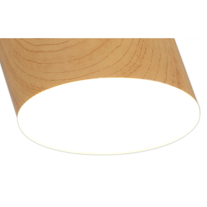 Nelson Lighting NL73879 Pluto Spot Light 10.5cm Round 1x 10W LED Pine Wood