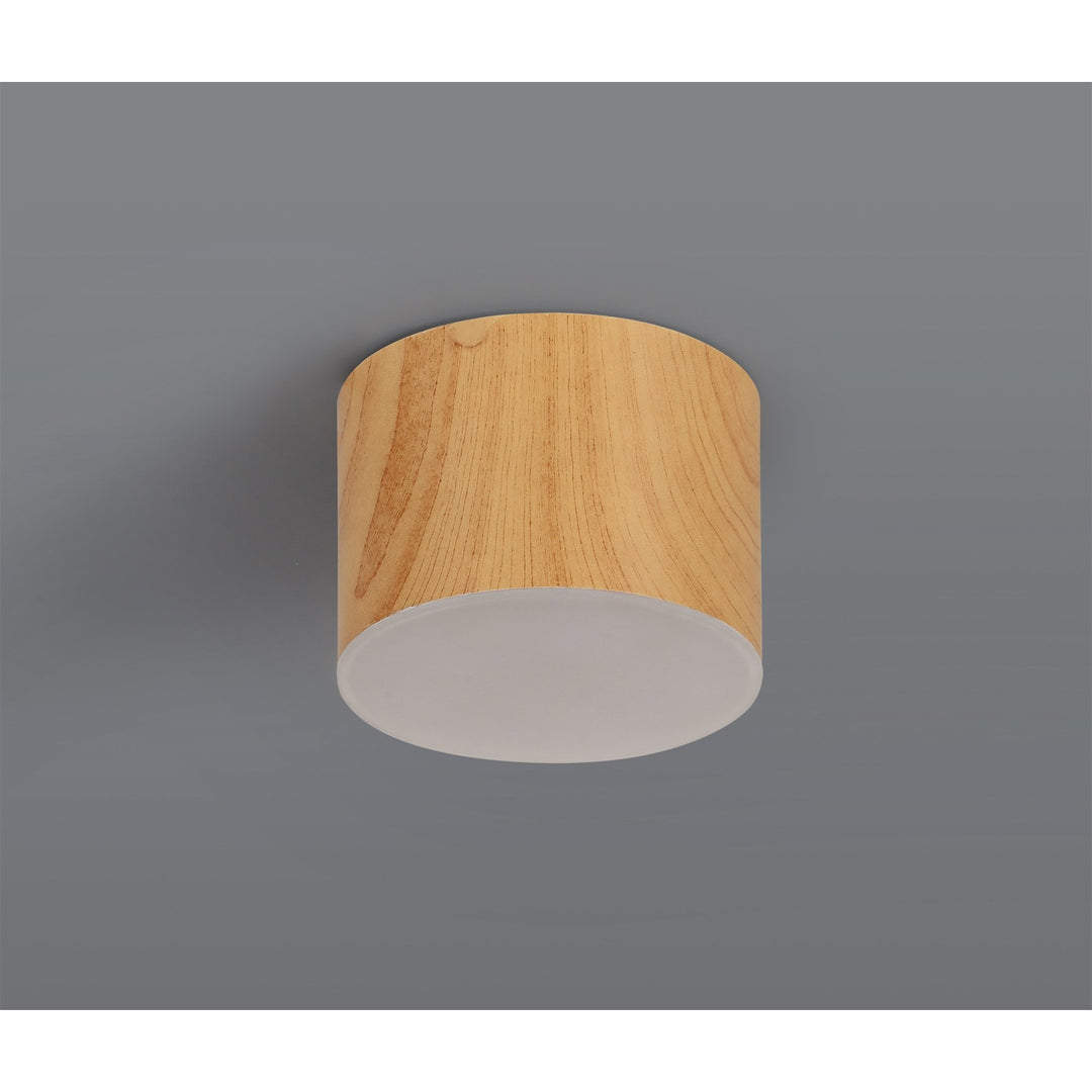 Nelson Lighting NL73879 Pluto Spot Light 10.5cm Round 1x 10W LED Pine Wood