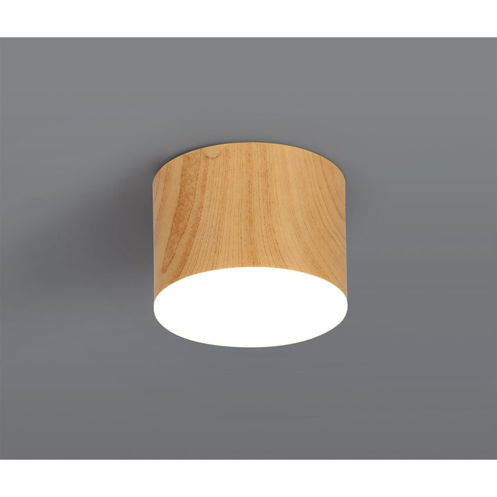 Nelson Lighting NL73879 Pluto Spot Light 10.5cm Round 1x 10W LED Pine Wood