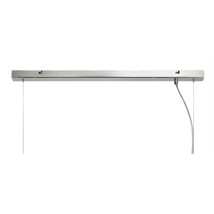 Nelson Lighting NL73039 Ravenna Pendant 7 Light Polished Chrome/Smoked Glass