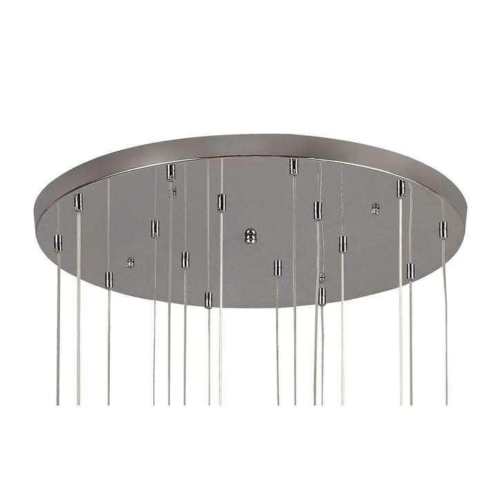 Nelson Lighting NL76599 Ravenna Pendant 16 Light Polished Chrome/Smoked Glass