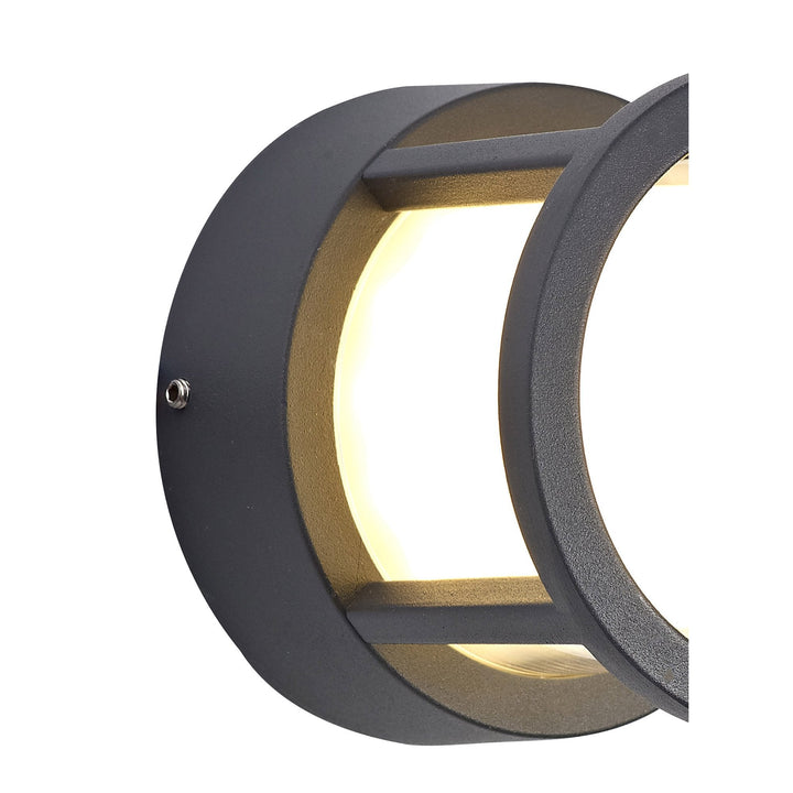Nelson Lighting NL72089 Rhys Outdoor Round Down Light LED Anthracite