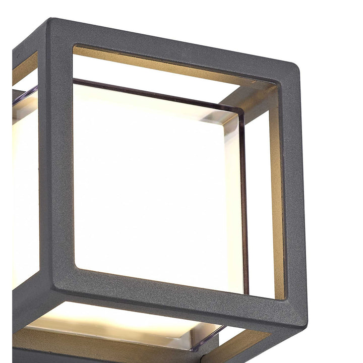 Nelson Lighting NL72099 Rhys Outdoor Square Down Light LED Anthracite